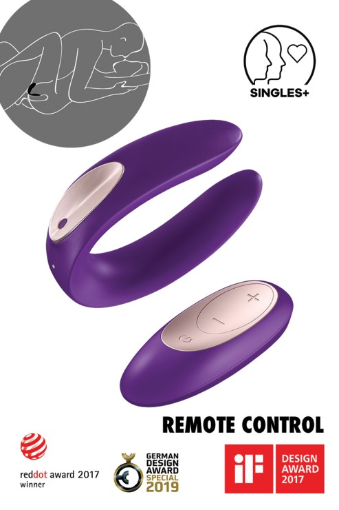 Satisfyer - Double Plus Remote Paarvibrator - Lila